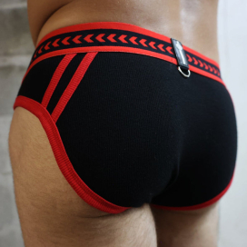 Slip DADDY'S FAVORITE Breedwell Noir-Rouge 2