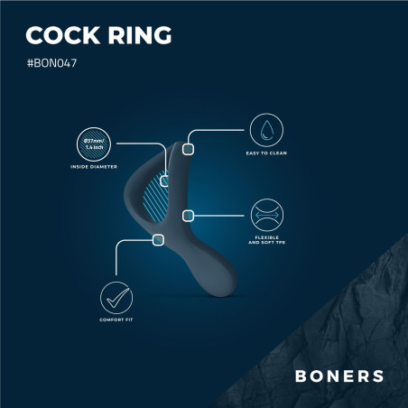 Cockring en silicone ERGRIZ de Boners Diamètre 37mm