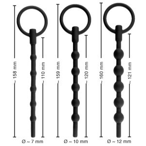 Kit de 3 Tiges d'urètre TRAINING 12 cm - Silicone