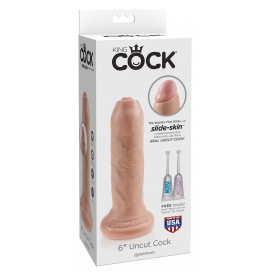 Gode UNCUT de KingCock 15cm avec gland à décalotter 2