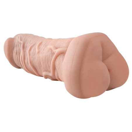 Gaine de Pénis + Masturbateur DICKASS 16 x 5.5cm Chair