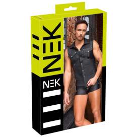 Chemise sans manches LESSIO Noire 2