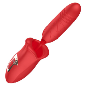 Vibro Poussée et Bouche DOBLE SENS 10.5 x 3.1cm