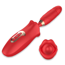 Vibro Poussée et Bouche DOBLE SENS 10.5 x 3.1cm 2