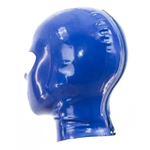 Cagoule en Latex TEXIE Bleu