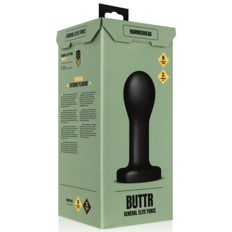 Plug anal XXL HAMMERHEAD de Buttr 21 x 8 cm
