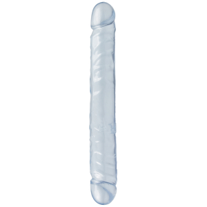 Double gode Jelly Crystal Bleu 29cm