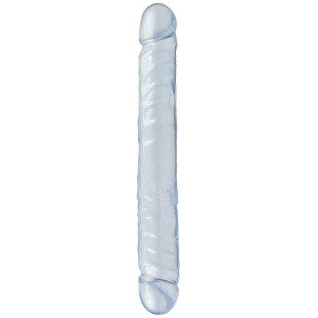 Double gode Jelly Crystal Bleu 29cm