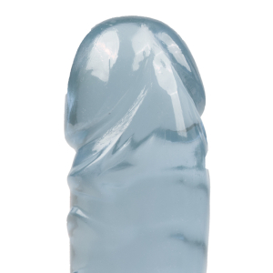 Double gode Jelly Crystal Bleu 29cm
