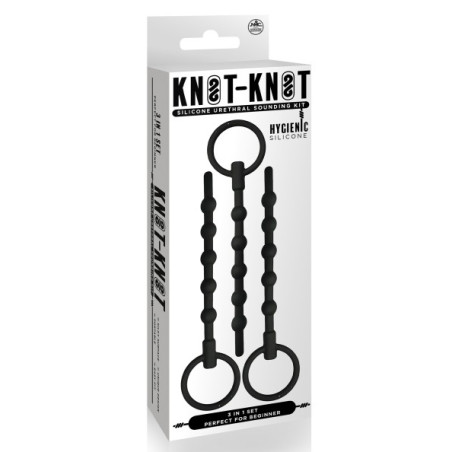 Lot de 3 Tiges d'urètre KNOT-KNOT 12 cm et Diamètre 7-12 mm