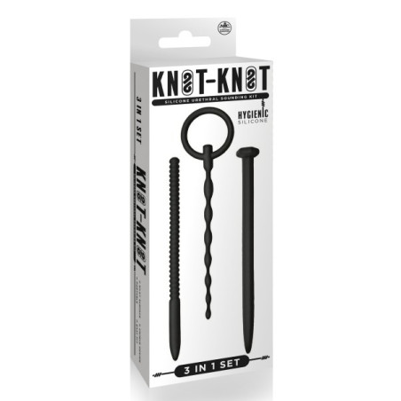 Lot de 3 Tiges d'urètre KNOT NAIL Diamètre de 7 mm