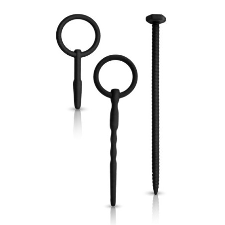 Lot de 3 Tiges et plug d'urètre KNOT SOUND Silicone