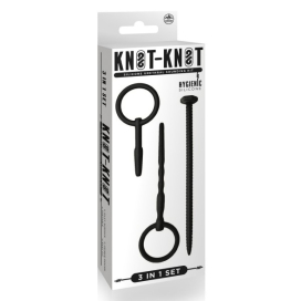 Lot de 3 Tiges et plug d'urètre KNOT SOUND Silicone 2