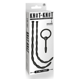 Tiges et Plug d'urètre KNOT LONG 27 cm - Silicone 2