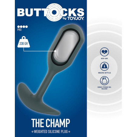 Plug lesté THE CHAMP 230gr de Buttocks
