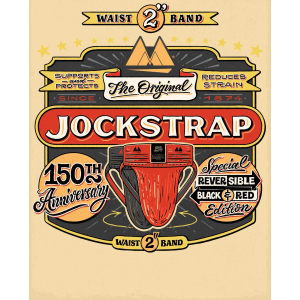 Jockstrap REV2 Noir Rouge