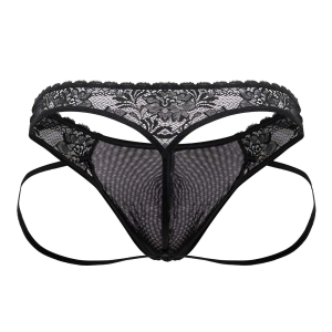 String Sexy Dentelle RATI Noir
