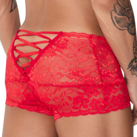 Shorty en Dentelle VENO Rouge 2