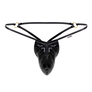 String Effet Mouillé BENTEN Noir Mouillé