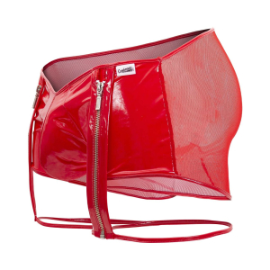 Boxer Porte-Jarretelles LAKSHMI Rouge Gris
