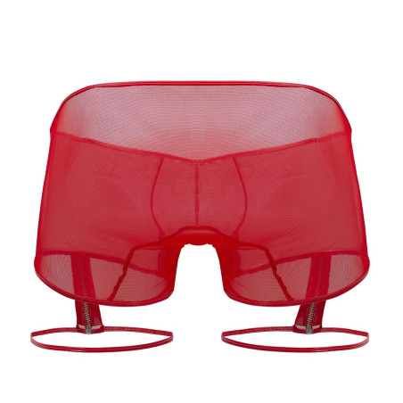 Boxer Porte-Jarretelles LAKSHMI Rouge Gris
