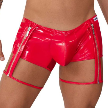 Boxer Porte-Jarretelles LAKSHMI Rouge Gris