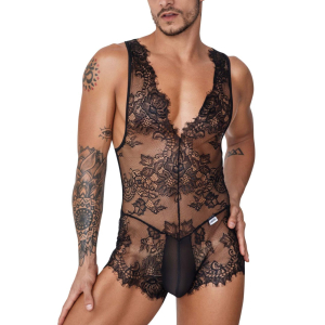 Body Dentelle Dos Nu PSYCHÉ Noir