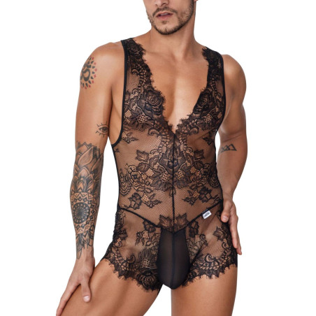Body Dentelle Dos Nu PSYCHÉ Noir