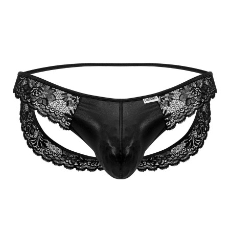 Jockstrap Dentelle QETESH Noir Mouillé