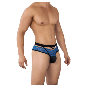 Jockstrap Dentelle LALITA Noir et Bleu