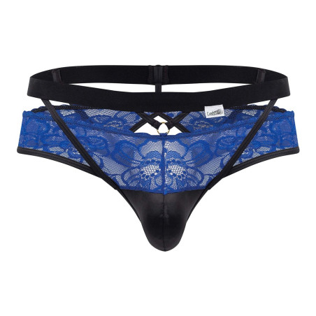 Jockstrap Dentelle LALITA Noir et Bleu