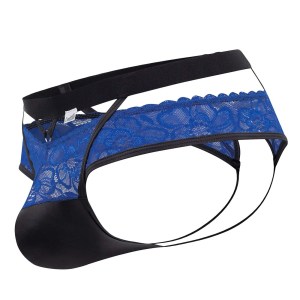 Jockstrap Dentelle LALITA Noir et Bleu