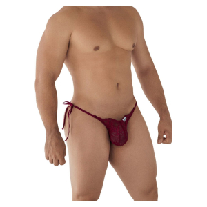 Bikini Dentelle Coeur NINSUN Bordeaux