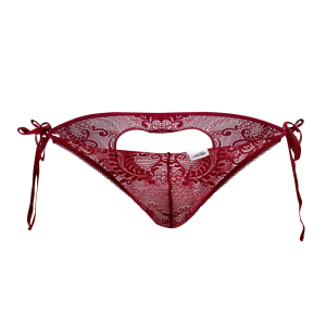 Bikini Dentelle Coeur NINSUN Bordeaux