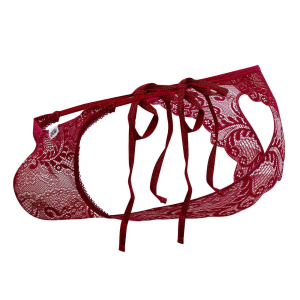 Bikini Dentelle Coeur NINSUN Bordeaux