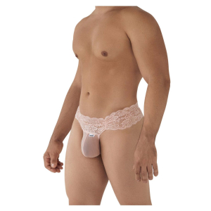 String Dentelle à Lacets UZZA Rose Dentelle