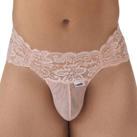 String Dentelle à Lacets UZZA Rose Dentelle