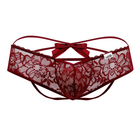 Jockstrap Noeud FRIGG Bordeaux Transparent
