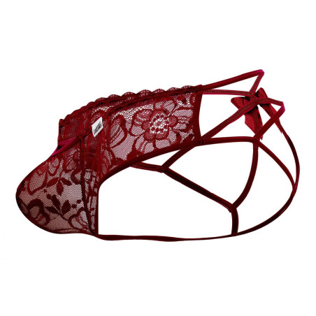 Jockstrap Noeud FRIGG Bordeaux Transparent