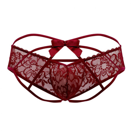 Jockstrap Noeud FRIGG Bordeaux Transparent