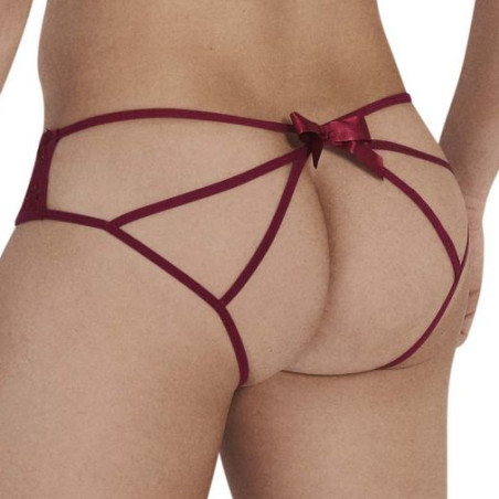 Jockstrap Noeud FRIGG Bordeaux Transparent