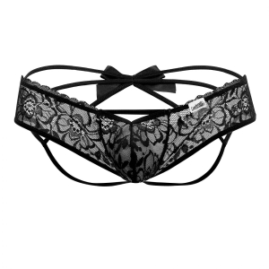 Jockstrap Noeud FRIGG Noir Dentelle