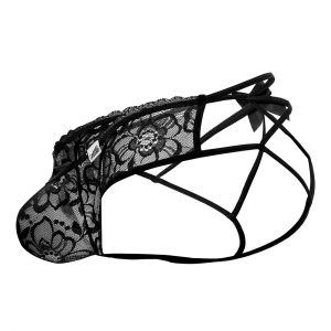 Jockstrap Noeud FRIGG Noir Dentelle
