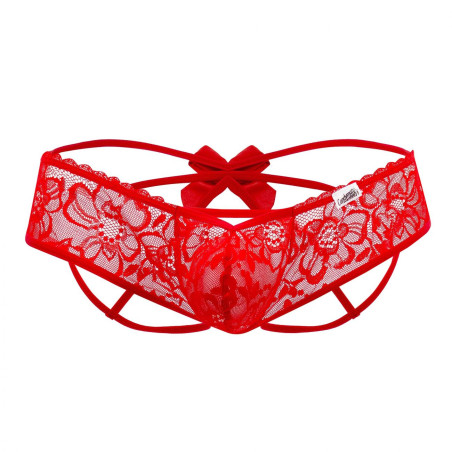 Jockstrap Noeud FRIGG Rouge Dentelle