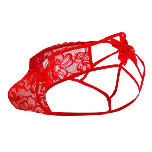 Jockstrap Noeud FRIGG Rouge Dentelle