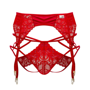 Porte-Jarretelles Jockstrap PINGA Rouge