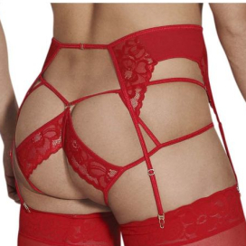 Porte-Jarretelles Jockstrap PINGA Rouge 2