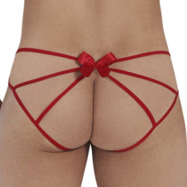 Jockstrap Noeud FRIGG Rouge Dentelle 2