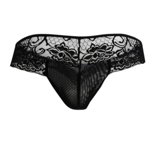 String Dentelle TEOLT Noir Transparent