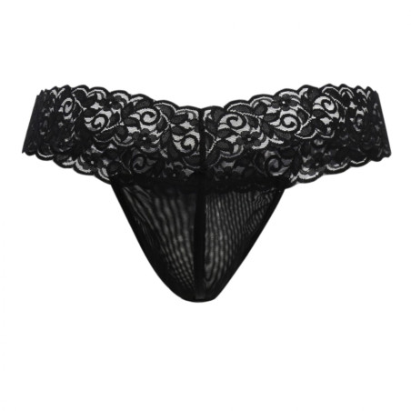 String Dentelle MACOG Noir